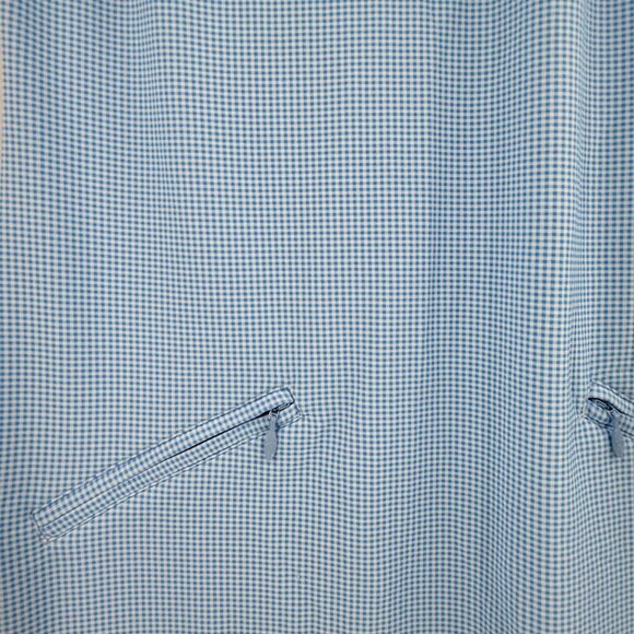 Ibkul Womens Sleeveless Dress S Blue Check UPF 50+ - Picture 3 of 11